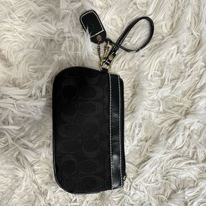 Coach Black Wristlet